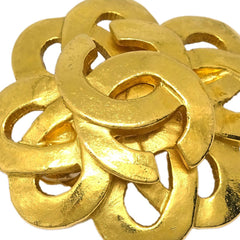 Chanel Vintage CC Earrings Metal