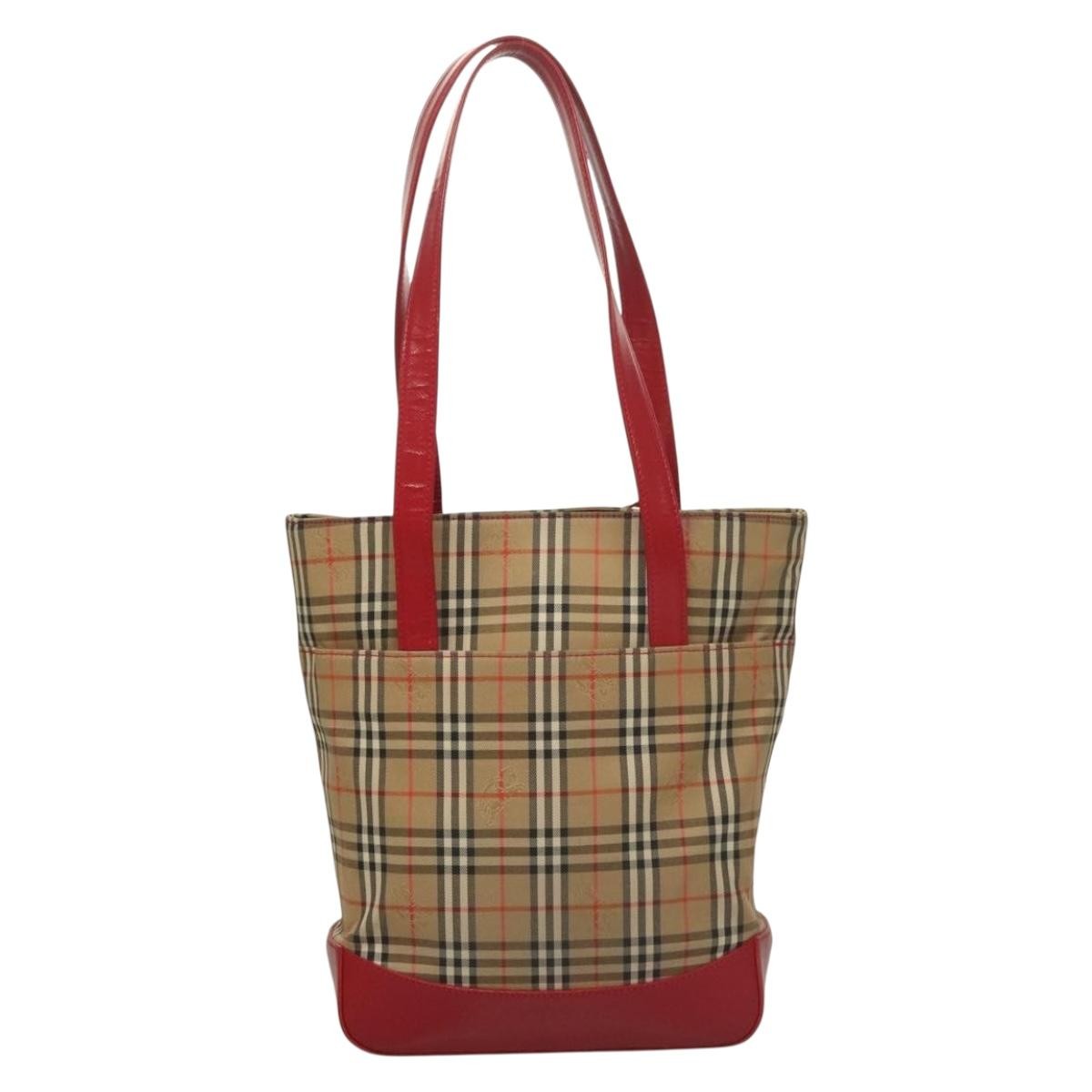 Burberry Nova Check Tote canvas check pattern