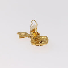 Chanel Ribbon Earring Metal