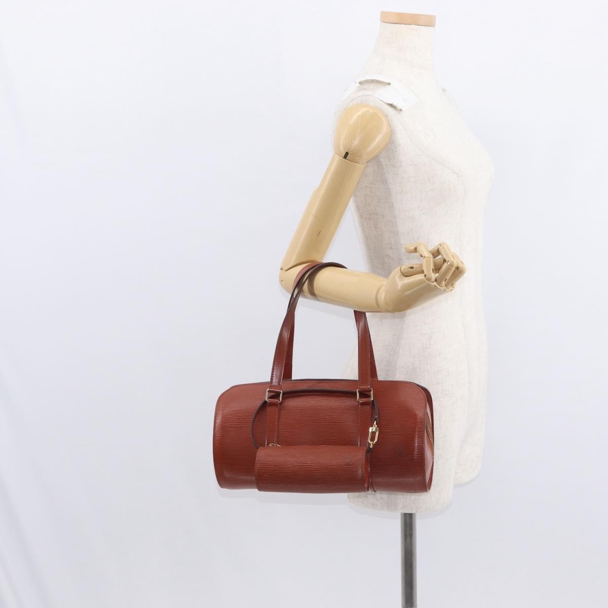 Louis Vuitton Soufflot Handbag Epi Leather