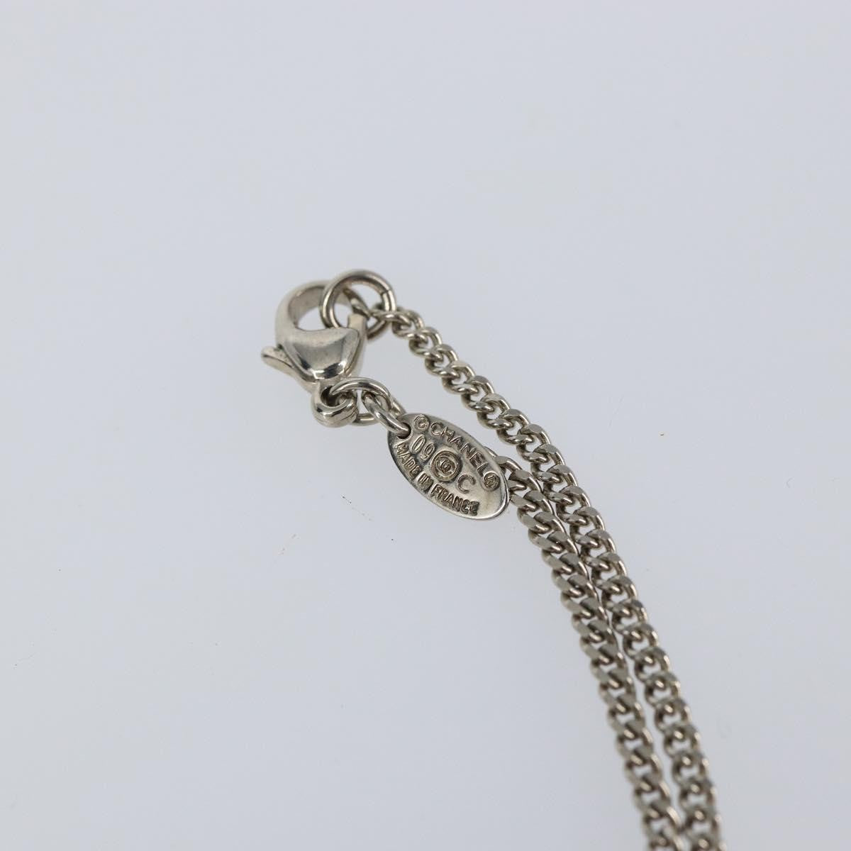 Chanel CC and Heart Pendant Necklace Metal