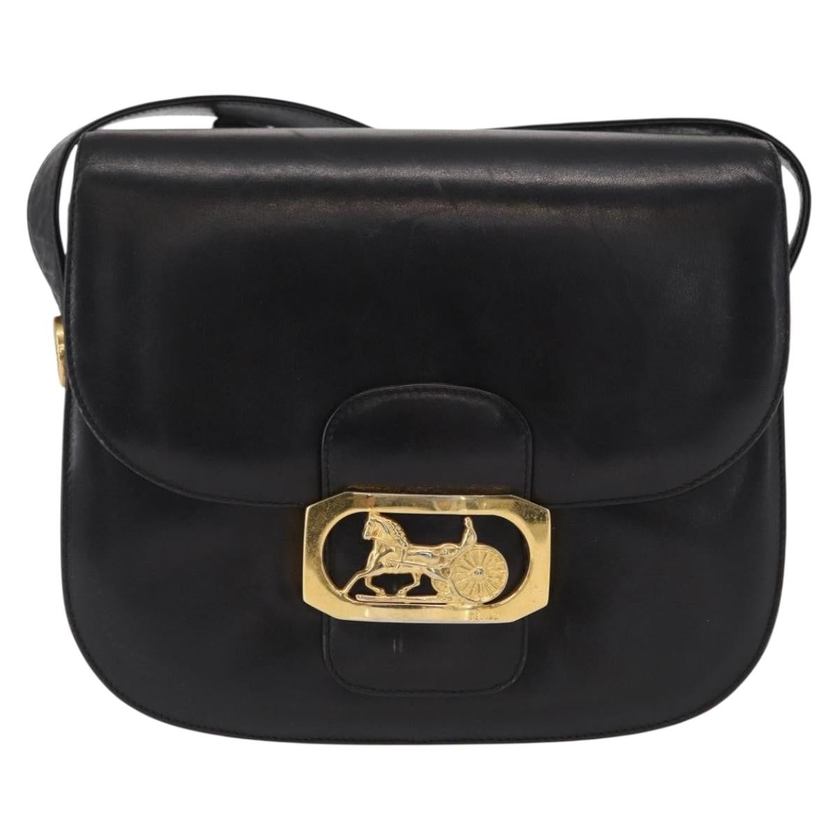 Celine Vintage Carriage Flap Bag Leather