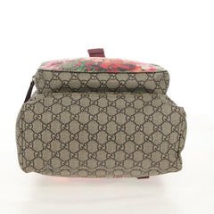Gucci Buckle Backpack Blooms Print GG Coated Canvas