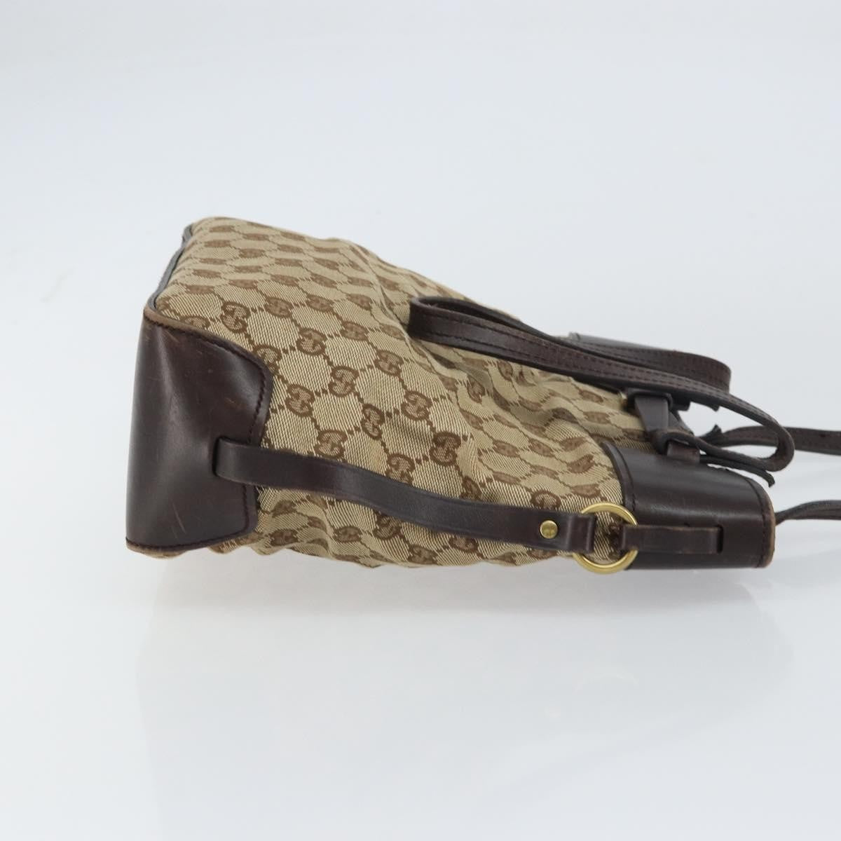 Gucci Belted Bucket Tote GG Canvas with Leather