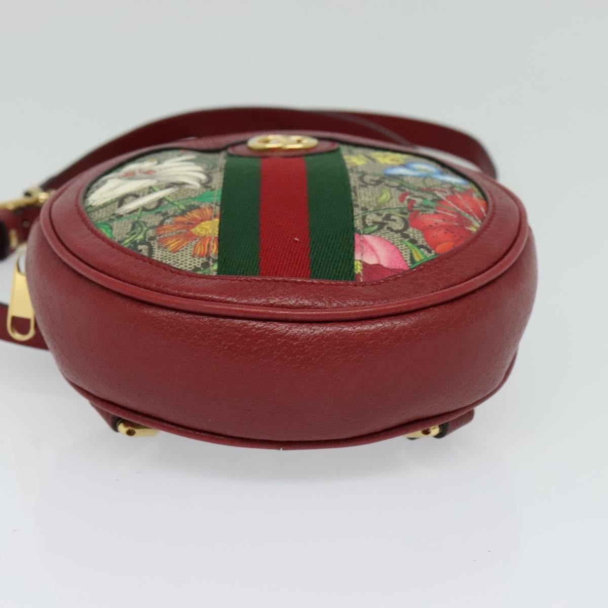 Gucci Ophidia Round Backpack Flora GG Coated Canvas