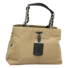 Prada Convertible Chain Tote Quilted Tessuto