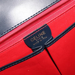 Celine Circle Logo Handbag Leather