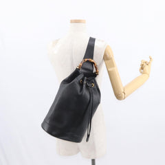 Gucci Vintage Bamboo Sling Backpack Leather