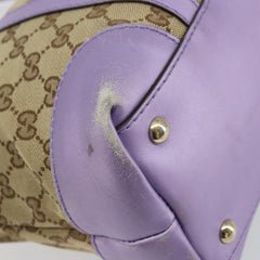 Gucci Lovely Heart Interlocking G Tote GG Canvas