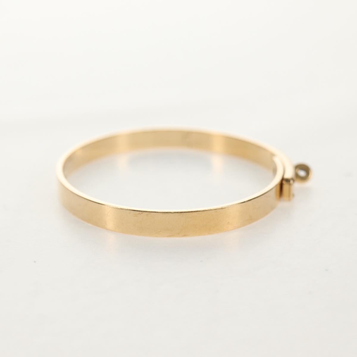 Hermes Kelly Bracelet 18K Yellow Gold and Pave Diamonds
