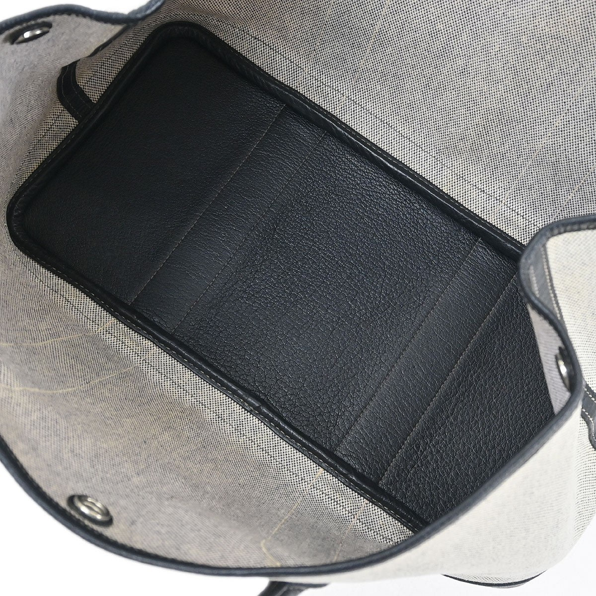 Hermes Garden Party Tote Canvas and Leather