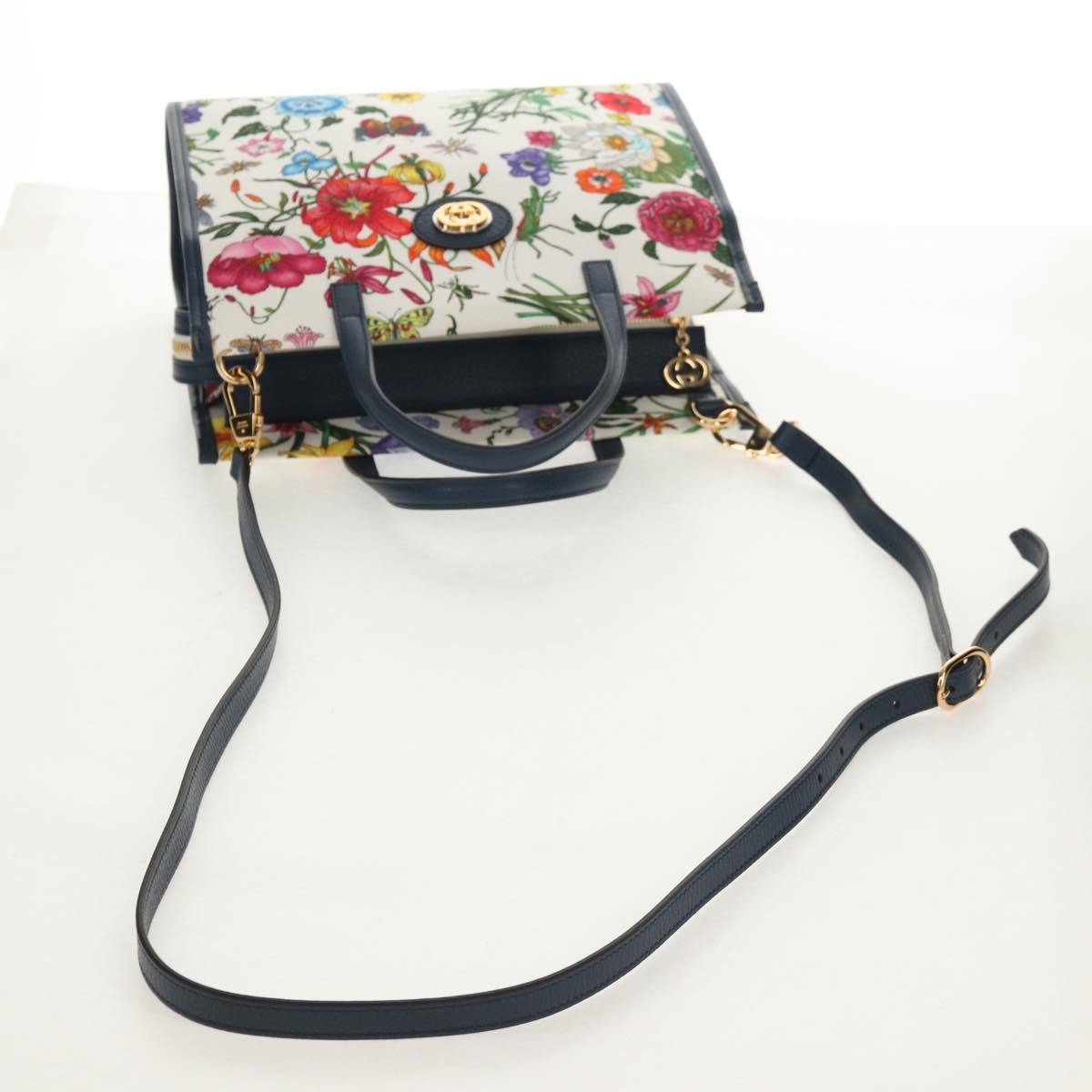 Prada Floral Open Tote Printed Denim