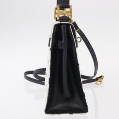 MCM Visetos Handbag Canvas and Leather