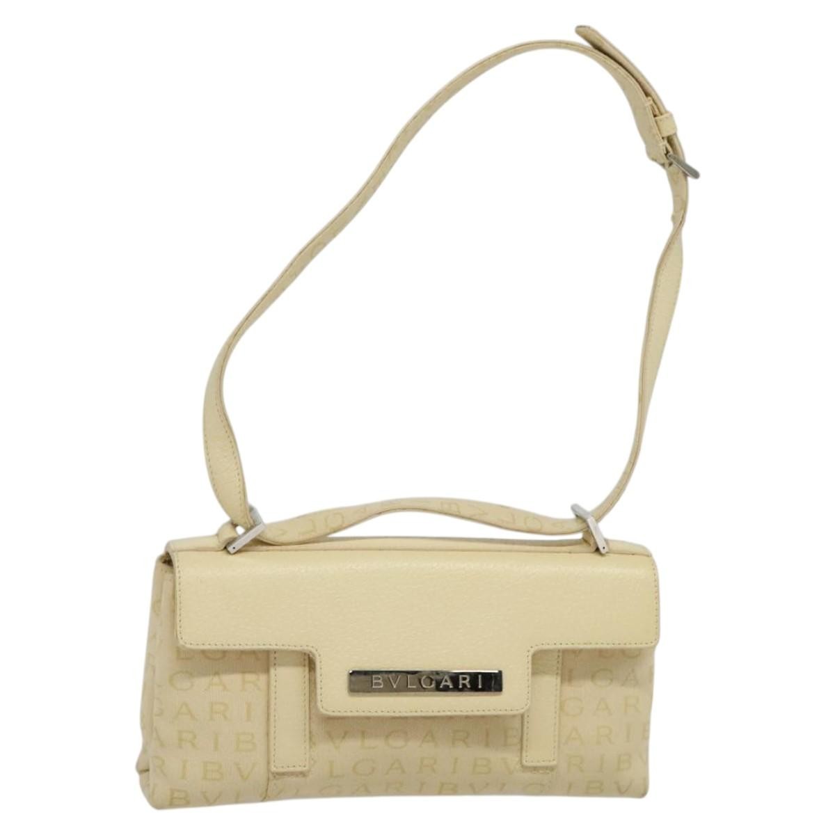Bvlgari B.Zero1 Logomania Bag Canvas with Leather