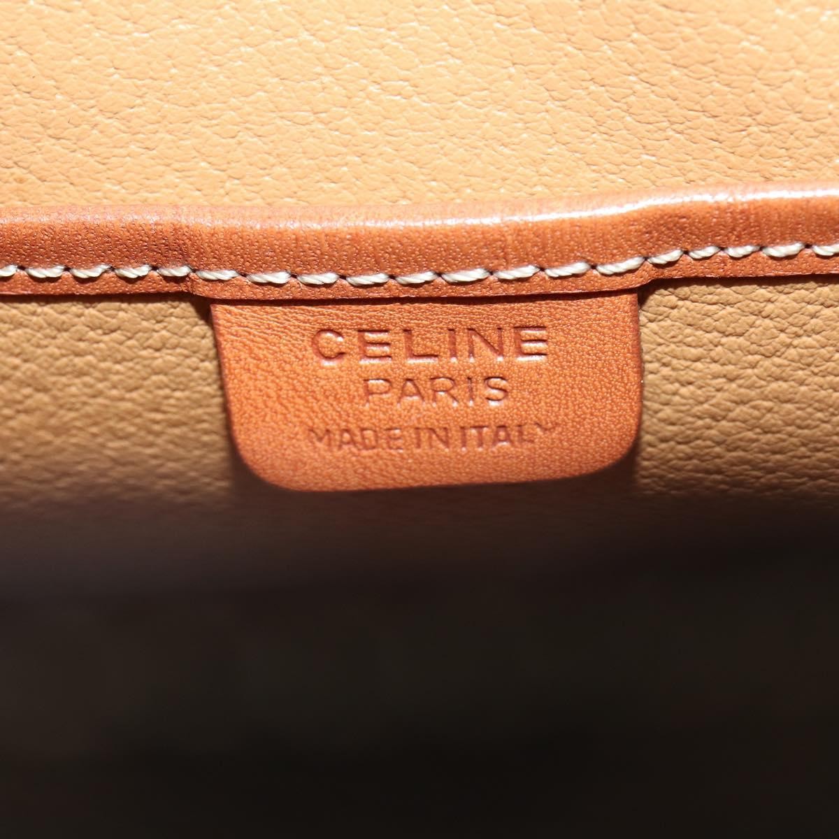 Celine Vintage Macadam Backpack Canvas and Leather