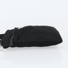 Prada Front Zip Convertible Flat Messenger Tessuto with Leather