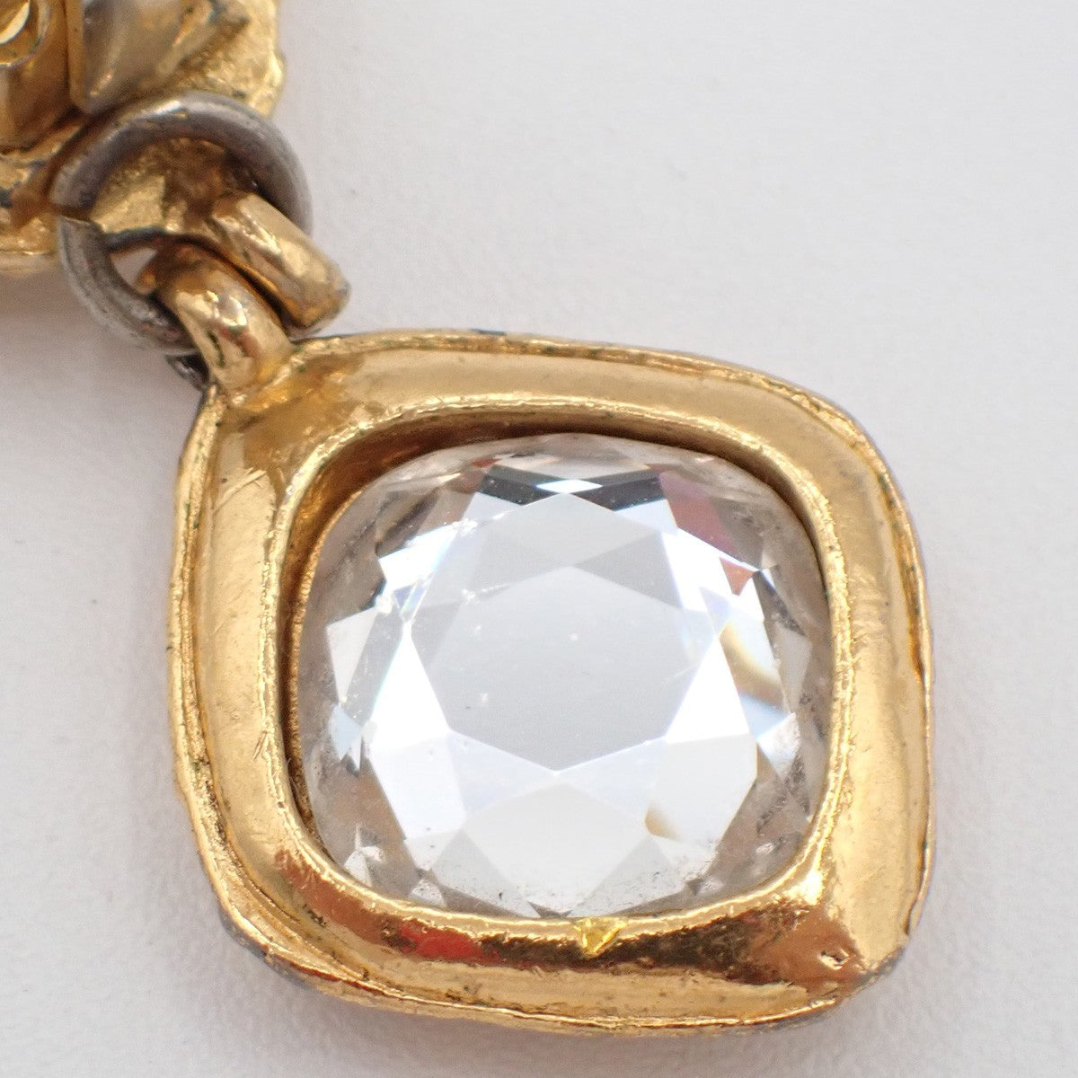 Chanel CC Rhombus Clip-On Earrings Metal