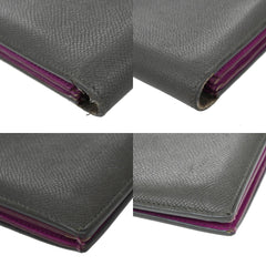 Celine Bifold Flat Wallet Leather