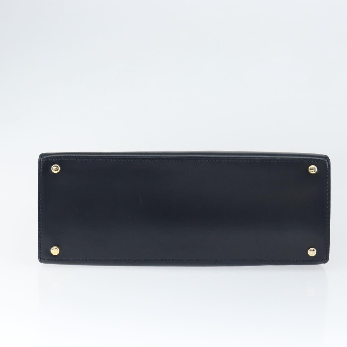 Celine Circle Logo Handbag Leather