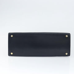 Celine Circle Logo Handbag Leather