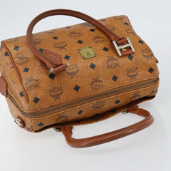 MCM Visetos Handbag Canvas and Leather
