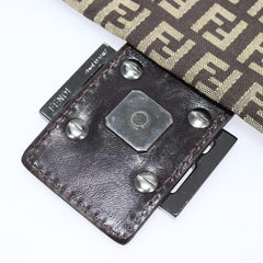 Fendi Mamma Baguette Shoulder Bag Canvas