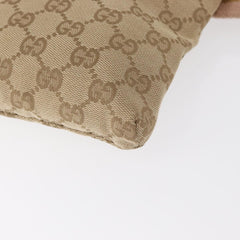 Gucci Vintage Double Belt Bag GG Canvas with Leather