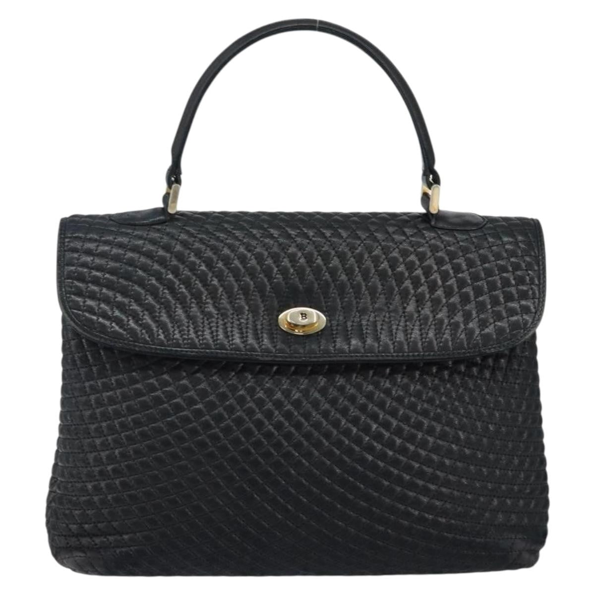 Bally Vintage Handbag Quilted Leather