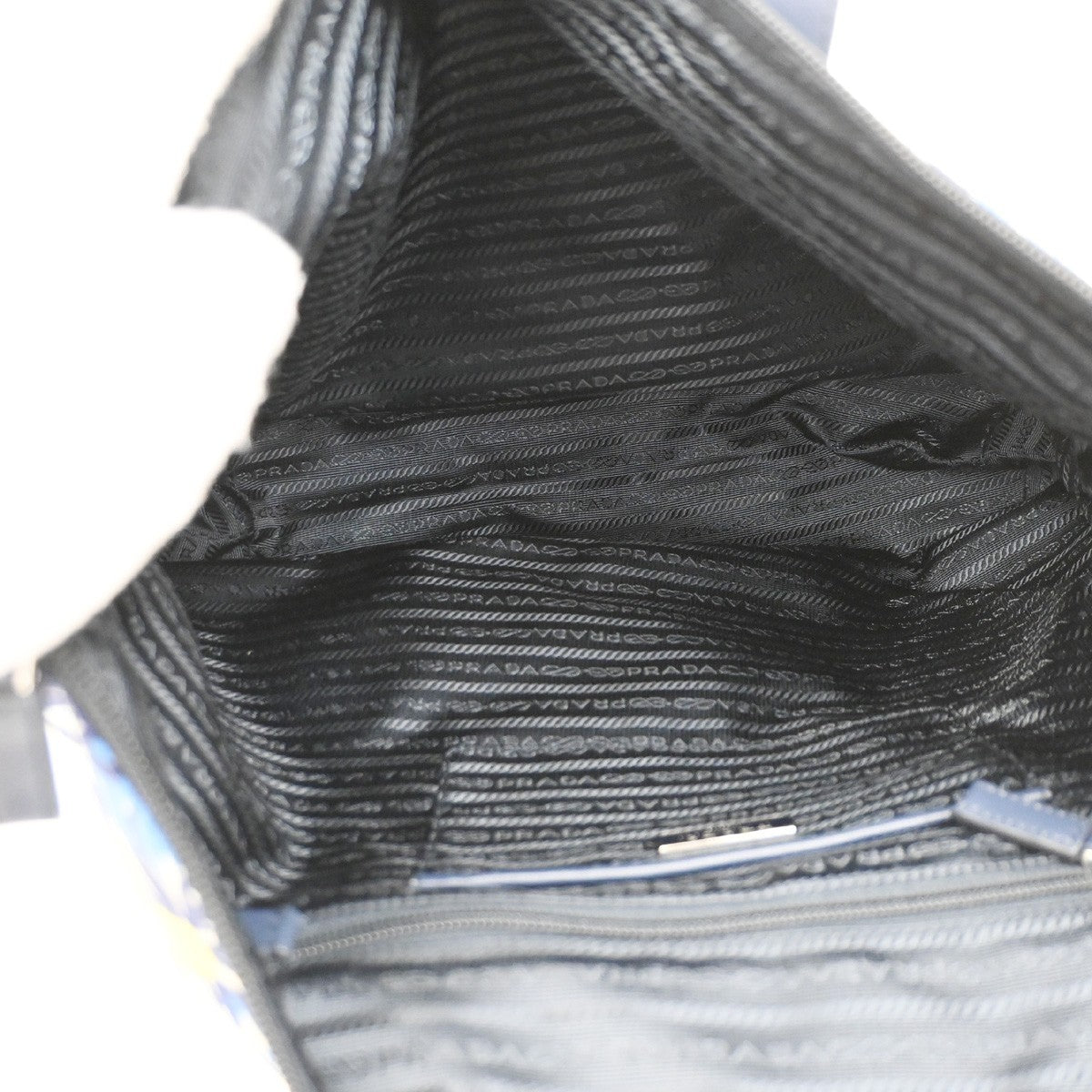 Prada Convertible Zip Tote Printed Tessuto
