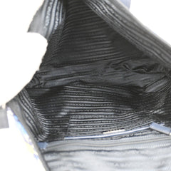 Prada Convertible Zip Tote Printed Tessuto