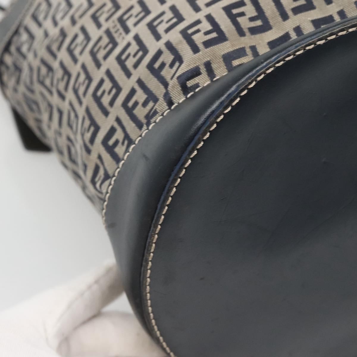 Fendi FF Logo Mon Tresor Bucket Bag Printed Shearling with Leather