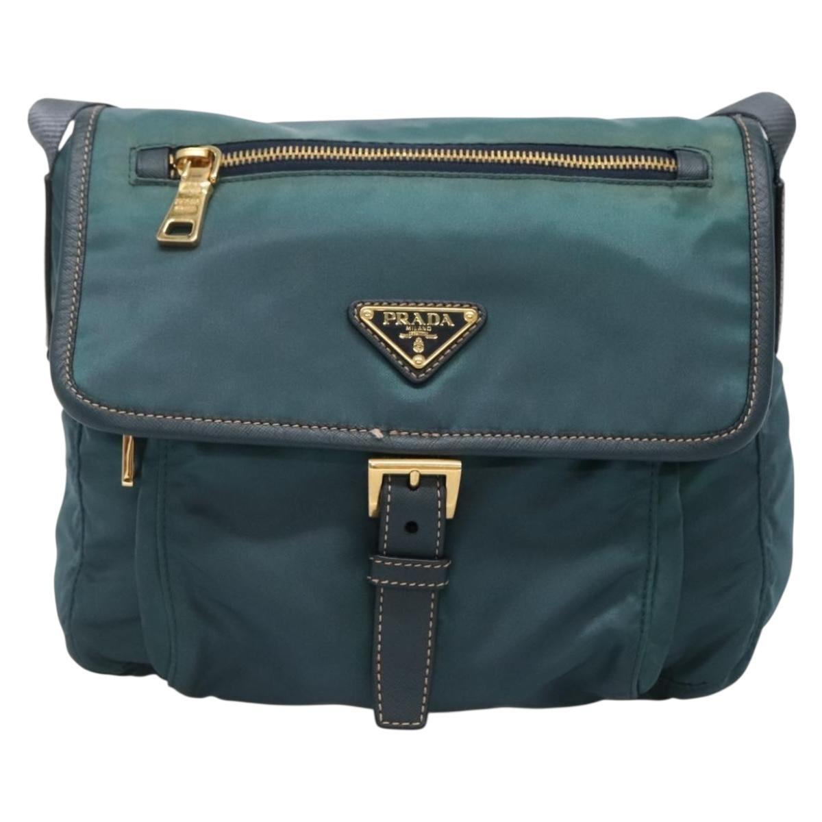Prada Buckle Messenger Bag Tessuto