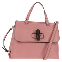 Gucci Bamboo Daily Top Handle Bag Leather