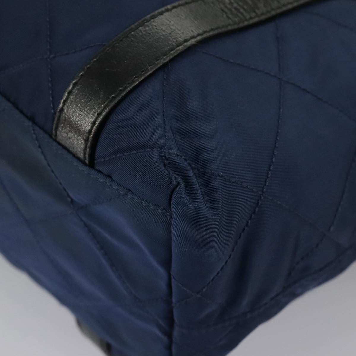 Prada Chain Shoulder Bag Quilted Tessuto