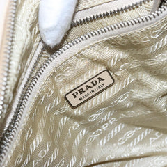 Prada Bauletto Bag Canvas with Leather