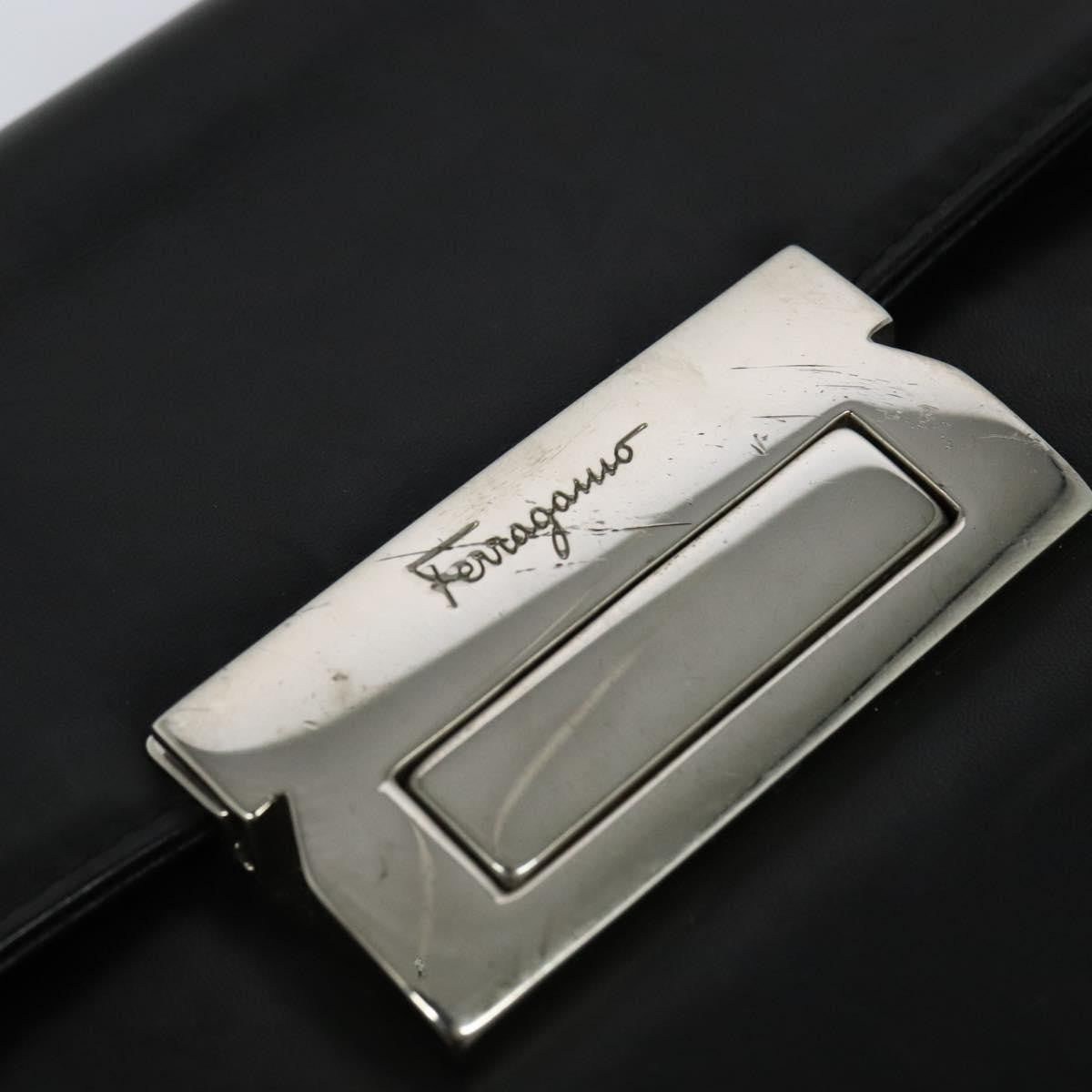 Salvatore Ferragamo Vintage Gancini Pochette Leather