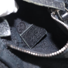 Gucci Vintage Double Belt Bag GG Canvas with Leather