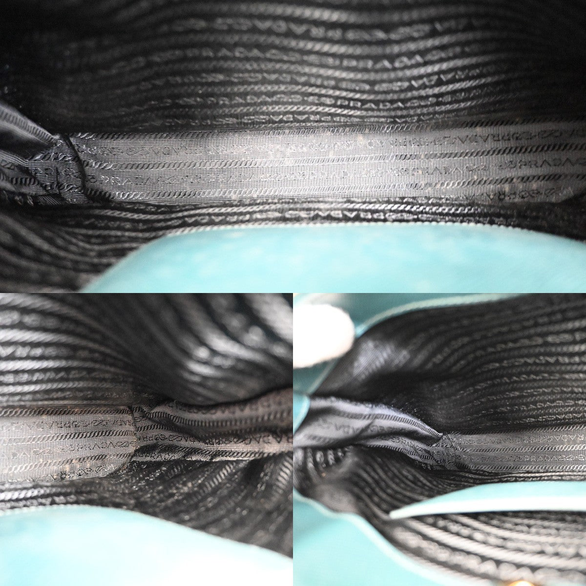 Prada Double Zip Lux Tote Saffiano Leather