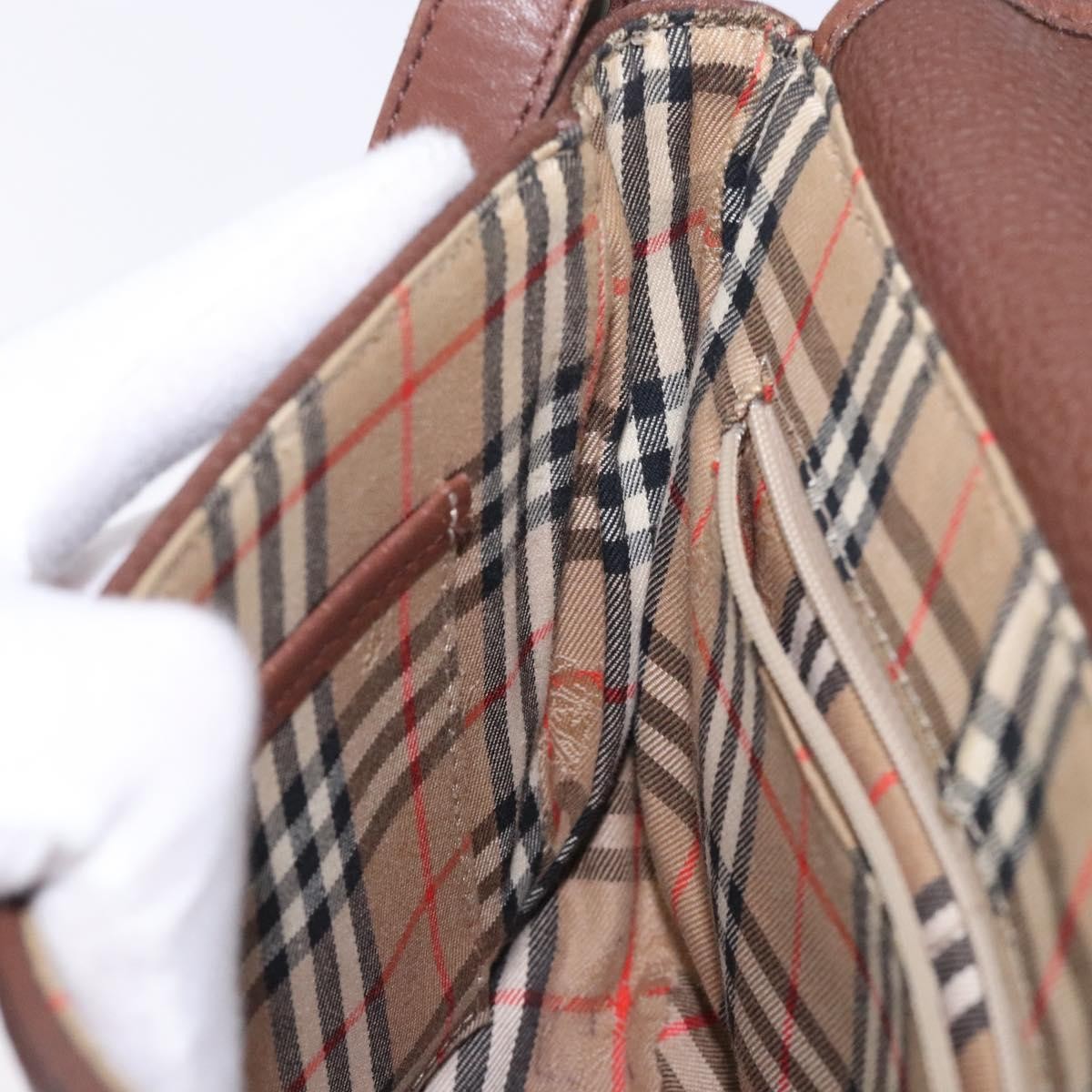 Burberry Flap Shoulder Bag Leather