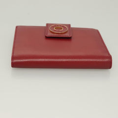 Celine Circle Logo Compact Wallet Leather