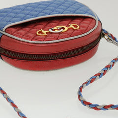 Gucci Trapuntata Camera Shoulder Bag Quilted Laminated Leather