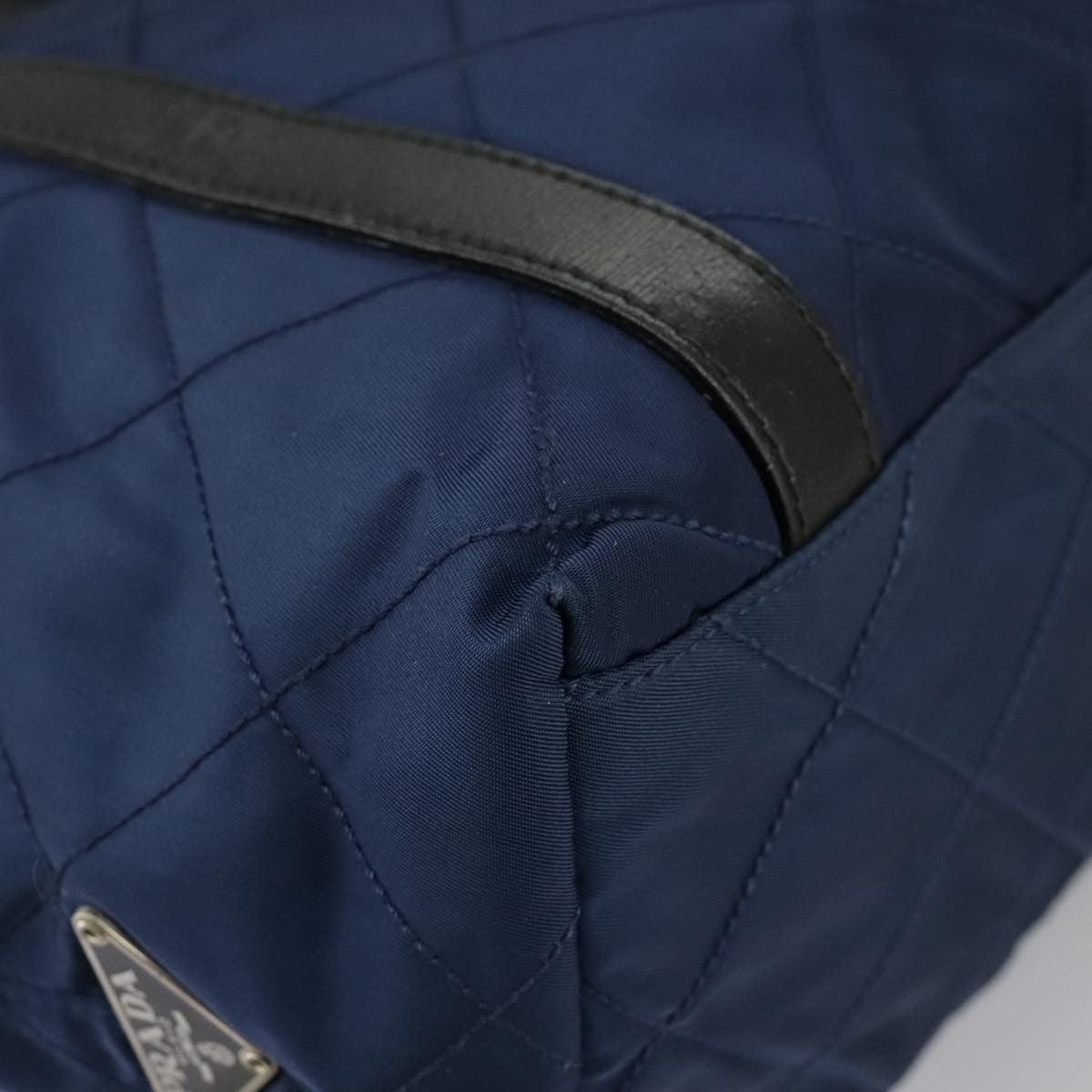 Prada Chain Shoulder Bag Quilted Tessuto