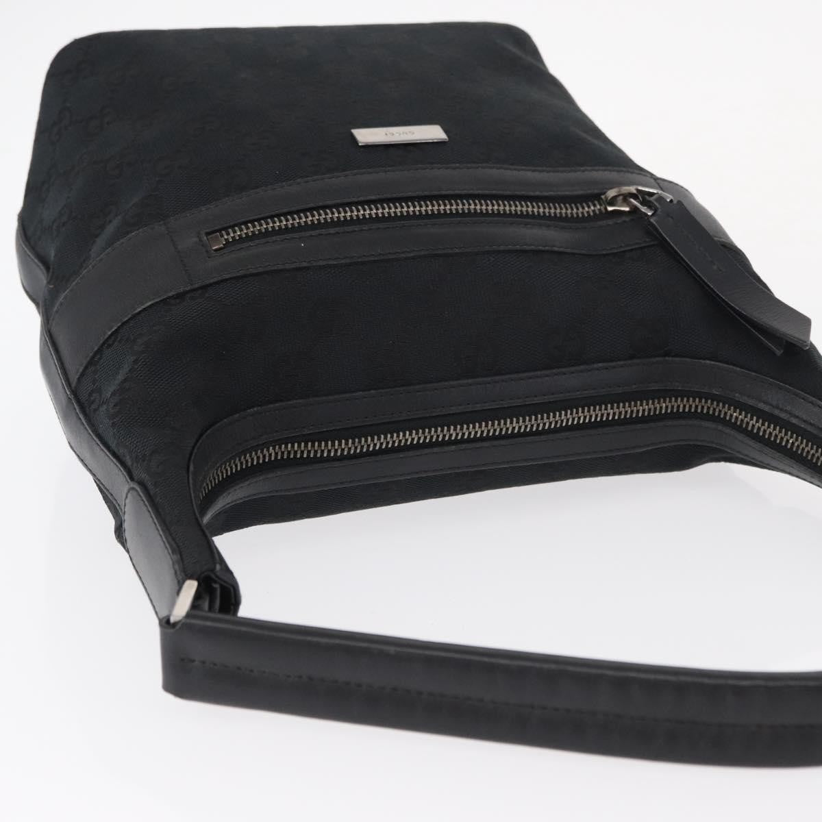 Gucci Vintage Shoulder Bag GG Canvas and Leather