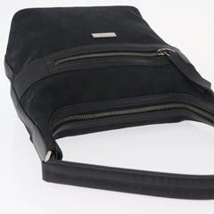 Gucci Vintage Shoulder Bag GG Canvas and Leather