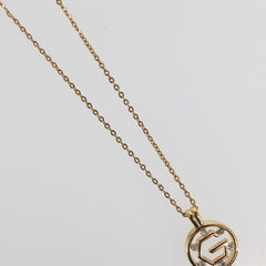 Givenchy Logo G Necklace Metal