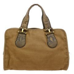 Gucci Twice Satchel Nubuck with Python