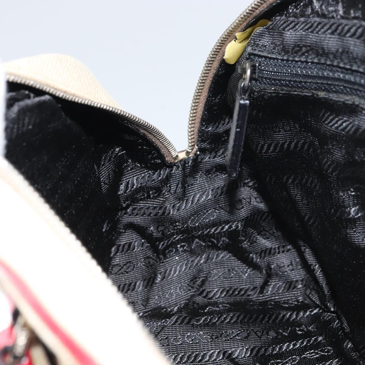 Prada Bowler Bag Canvas with Leather