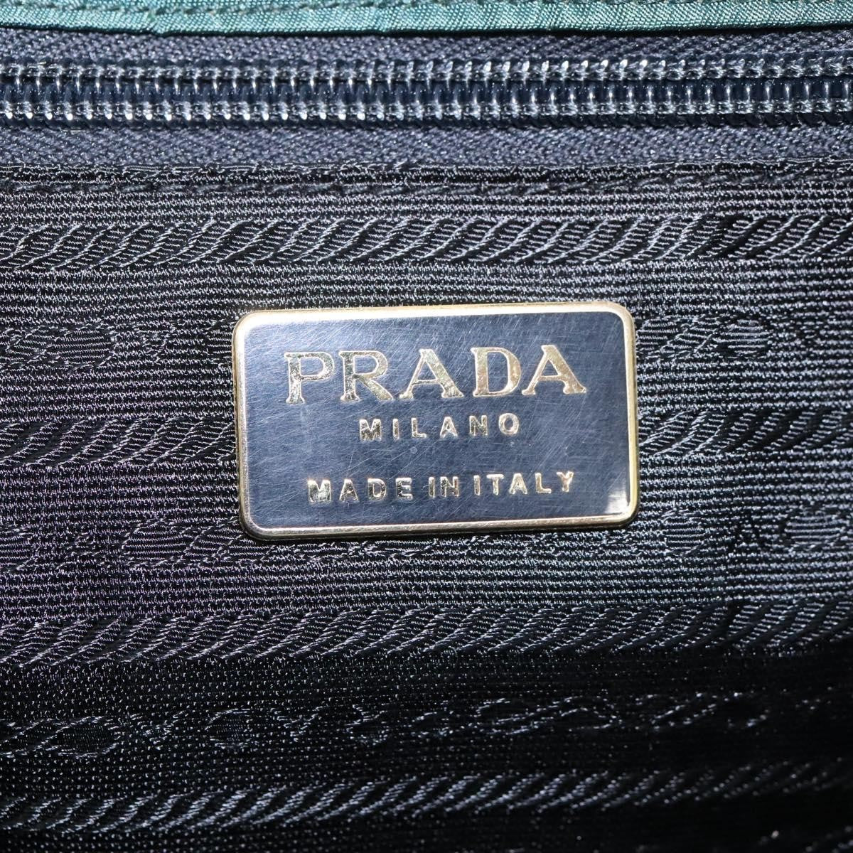 Prada Metal Handles Tote Tessuto