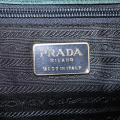 Prada Metal Handles Tote Tessuto