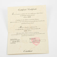 Cartier Love Interlocking Necklace 18K Rose Gold